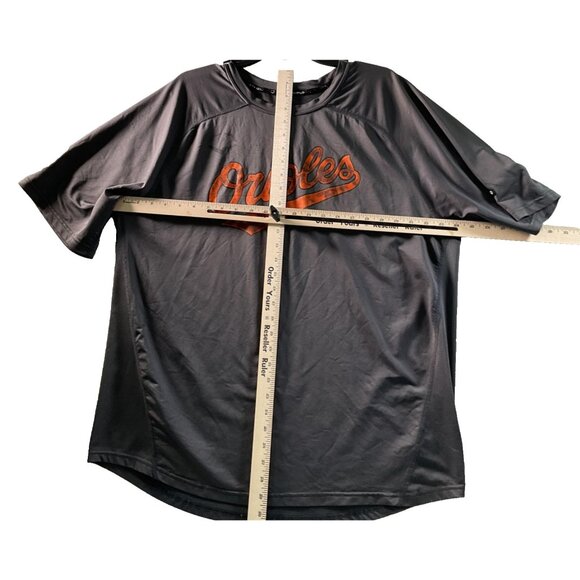 Baltimore Orioles Shirt Mens 2XL Gray Orange MLB Baseball Short Sleeve Evoshield - Picture 3 of 6